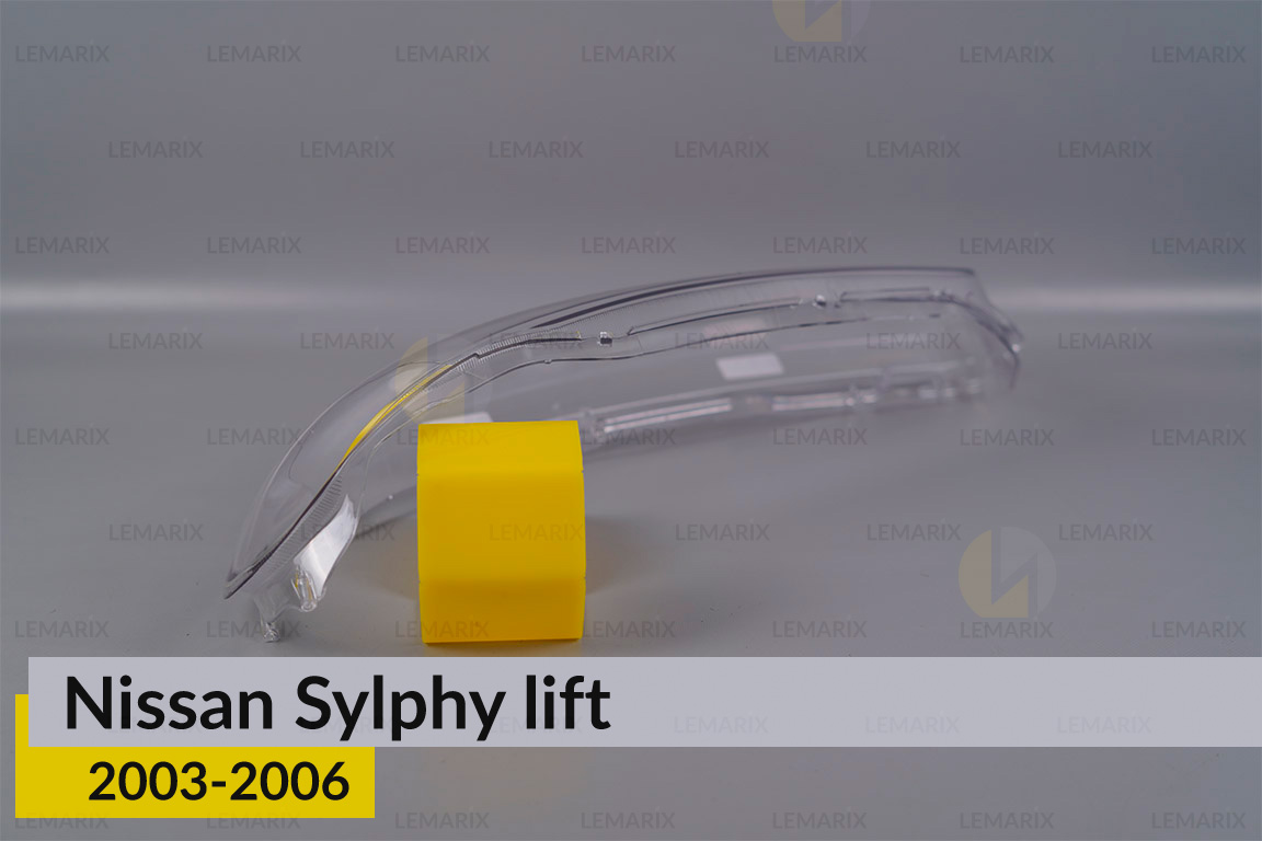 Скло фари Nissan Sylphy (2003-2006) рест ліве