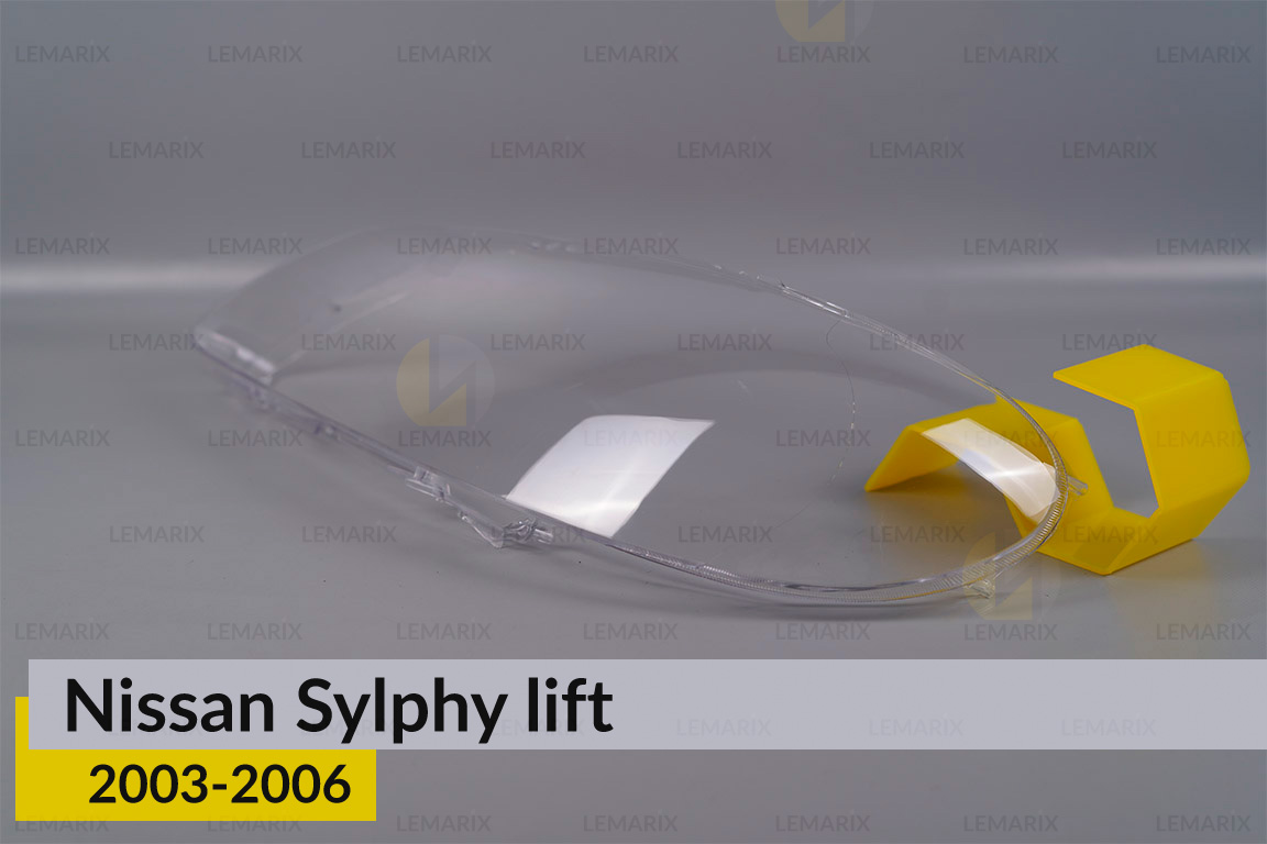 Скло фари Nissan Sylphy (2003-2006) рест ліве