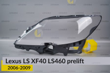 Стекло фары Lexus LS XF40 LS460 (2006-2009) дорест левое