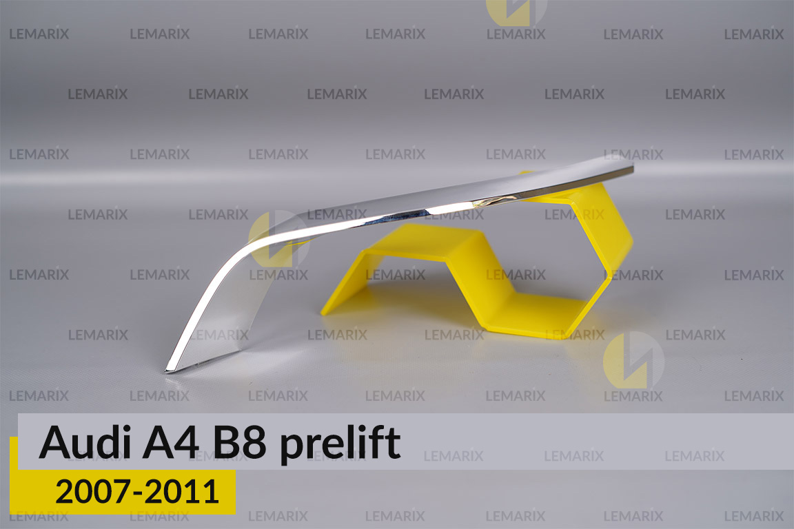 Хромована декоративна маска бокова Audi A4 B8 (2007-2011) дорест ліва