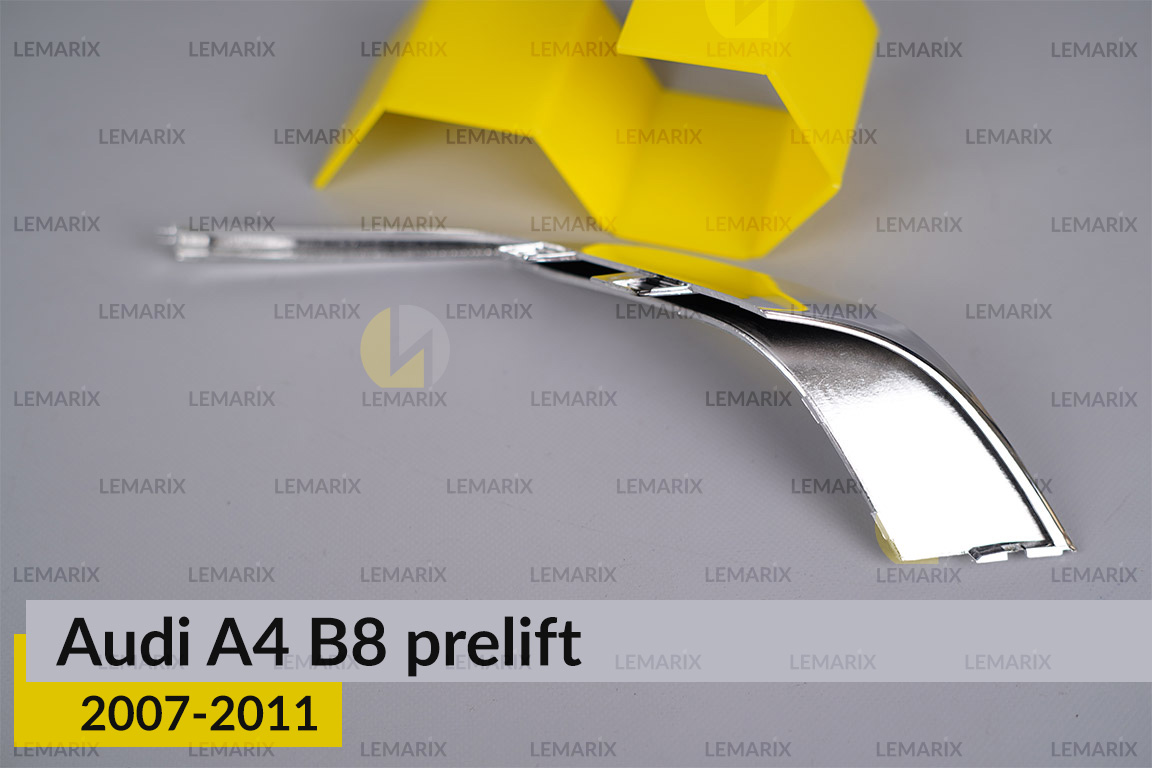 Хромована декоративна маска бокова Audi A4 B8 (2007-2011) дорест ліва