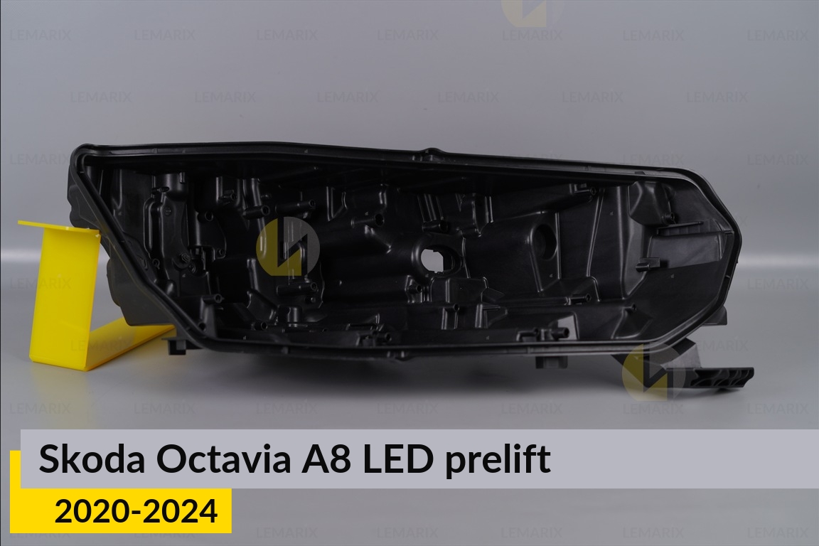 Корпус фари Skoda Octavia A8 LED (2020-2024) дорест правий