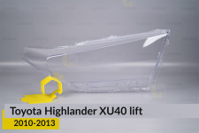 Скло фари Toyota Highlander XU40 (2010-2013) рест праве