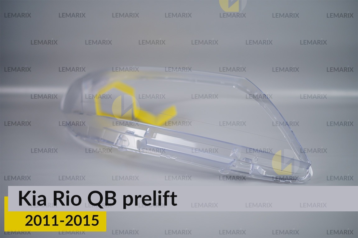 Скло фари KIA Rio QB (2011-2015) дорест праве