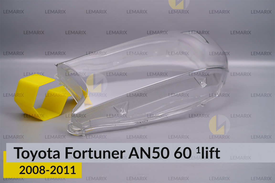 Скло фари Toyota Fortuner AN50 60 (2008-2011) 1 рест ліве