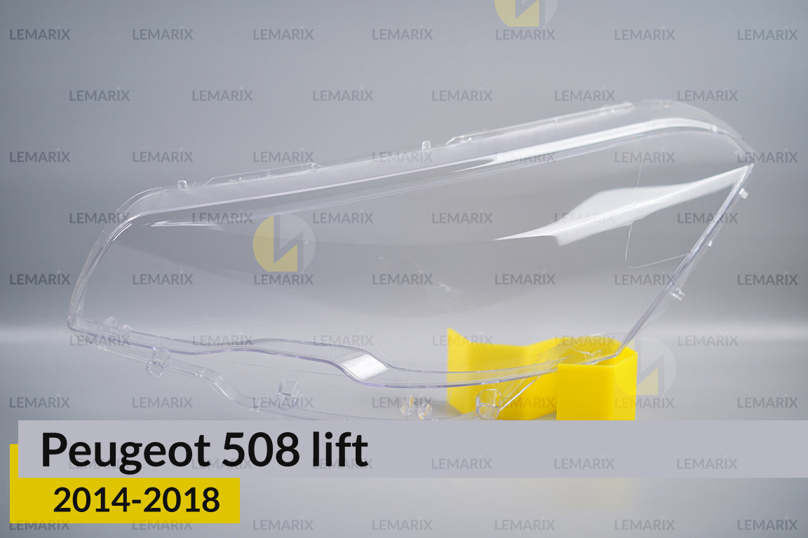 Скло фари Peugeot 508 (2014-2018) рест ліве
