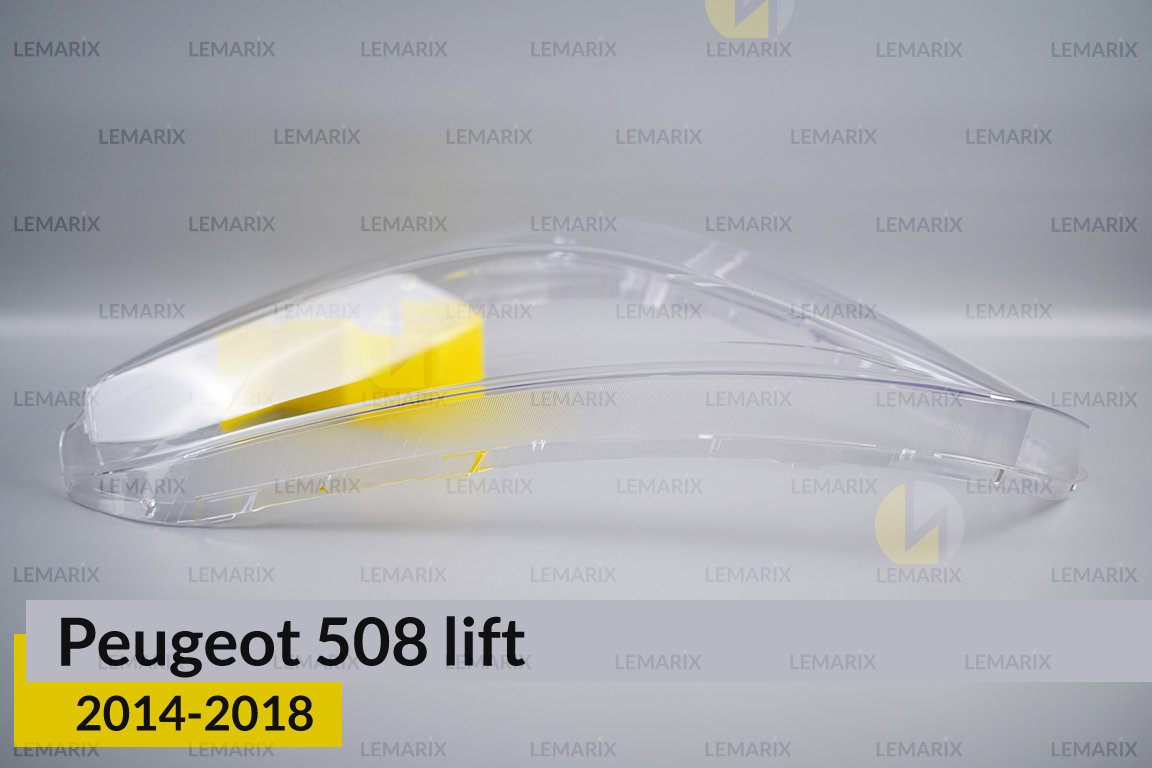 Скло фари Peugeot 508 (2014-2018) рест ліве