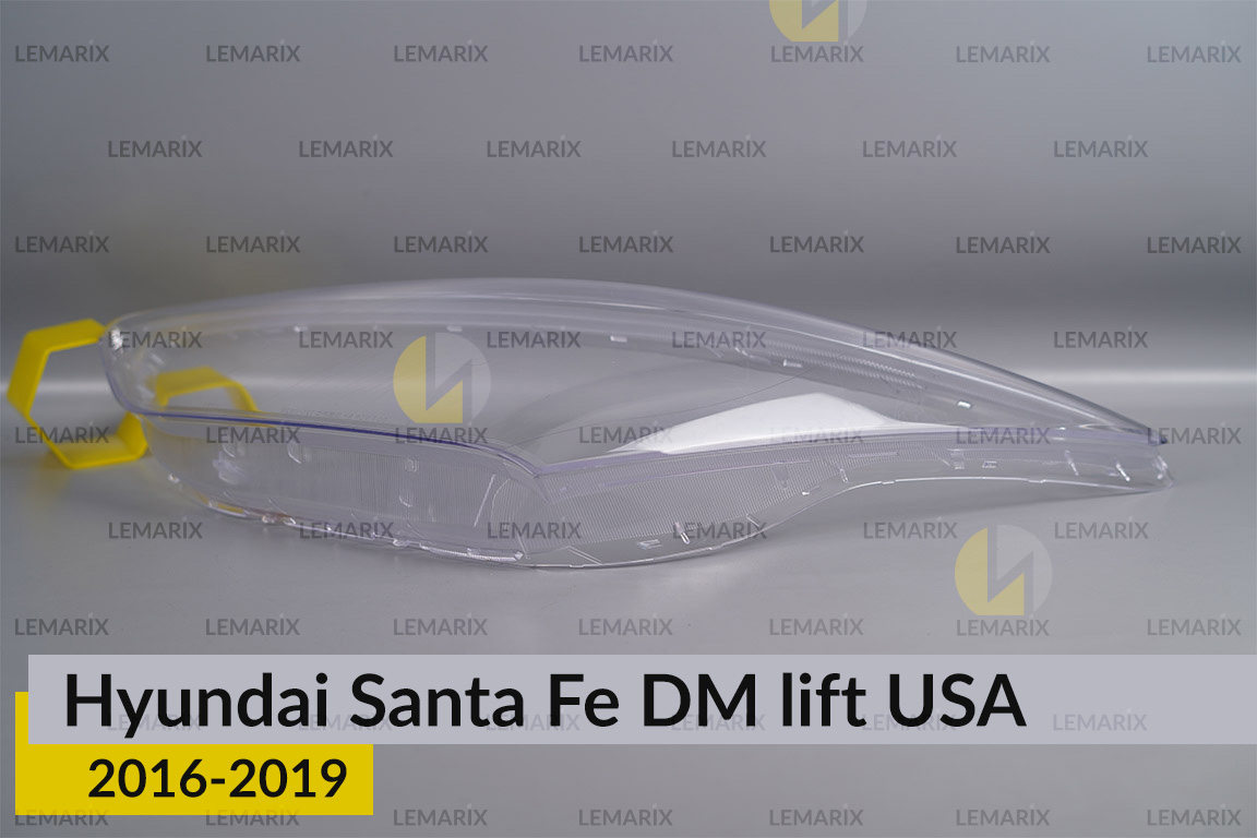 Скло фари Hyundai Santa Fe DM USA (2016-2019) рест ліве