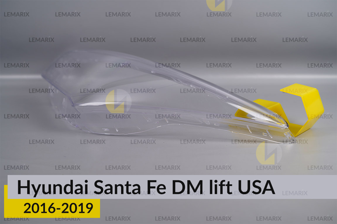 Скло фари Hyundai Santa Fe DM USA (2016-2019) рест ліве