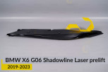 Хромована декоративна маска верхня BMW X6 G06 Shadowline Laser (2019-2023) дорест ліва