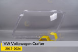 Скло фари VW Volkswagen Crafter (2017-2026) ліве
