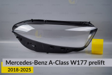 Скло фари Mercedes-Benz A-Class W177 (2018-2025) дорест праве