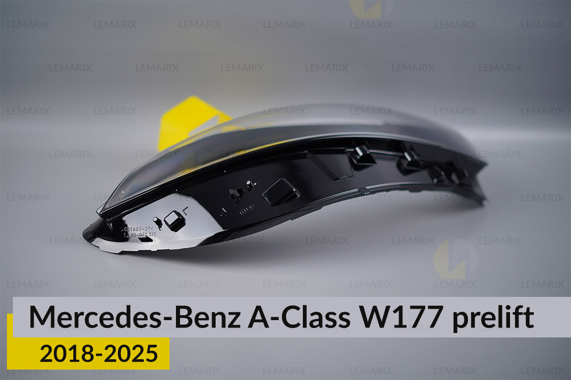 Скло фари Mercedes-Benz A-Class W177 (2018-2026) праве