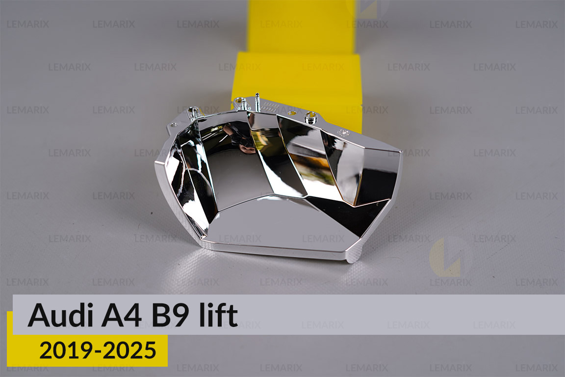 Хромована маска світлорозсіювача Audi A4 B9 (2019-2025) рест права