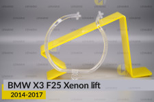 Кільце світловод фари BMW X3 F25 Xenon (2014-2017) рест велике зовнішнє angel eyes праве