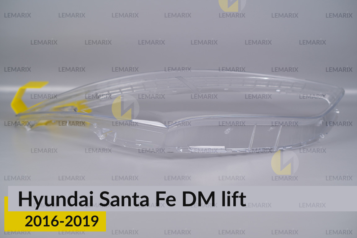 Скло фари Hyundai Santa Fe DM (2016-2019) рест праве