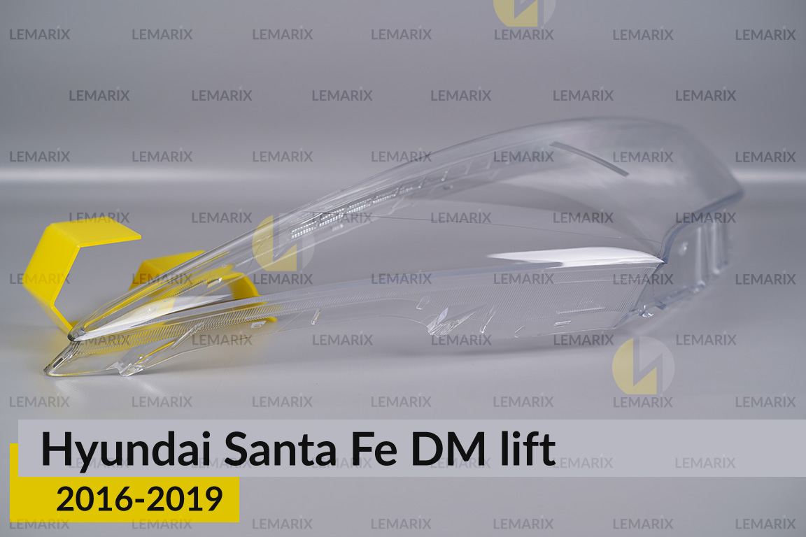 Скло фари Hyundai Santa Fe DM (2016-2019) рест праве