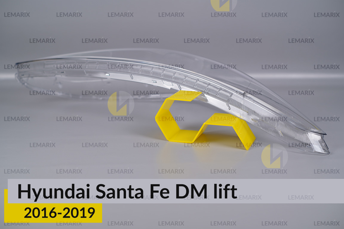Скло фари Hyundai Santa Fe DM (2016-2019) рест праве