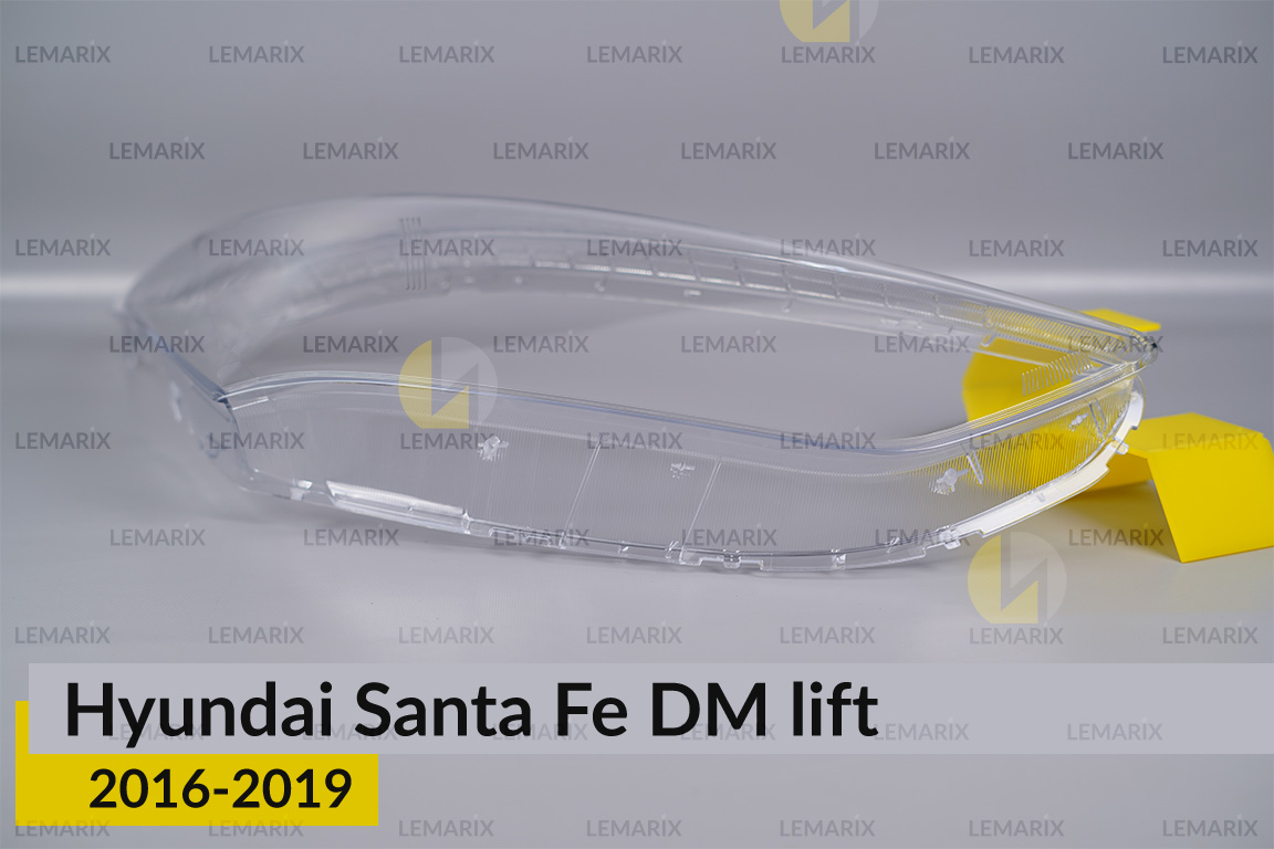 Скло фари Hyundai Santa Fe DM (2016-2019) рест праве