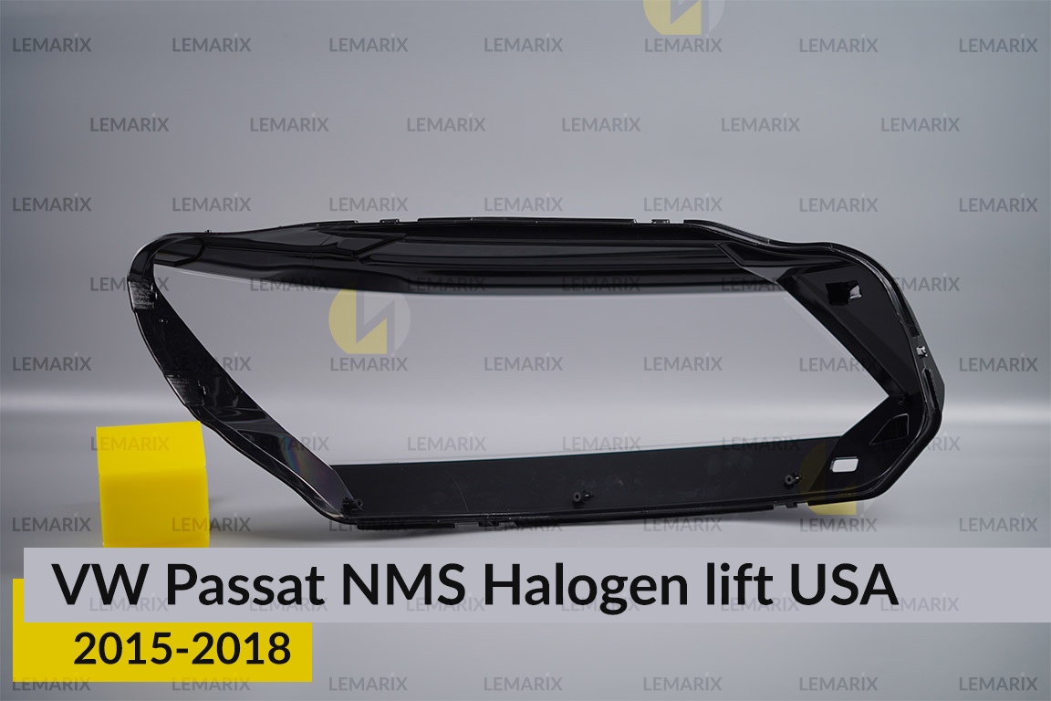 Скло фари VW Volkswagen Passat NMS Halogen USA (2015-2018) рест ліве