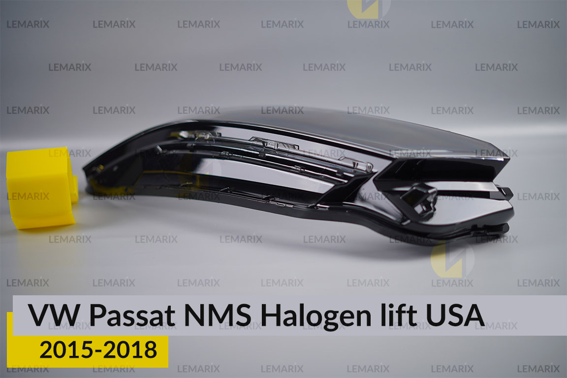 Скло фари VW Volkswagen Passat NMS Halogen USA (2015-2018) рест ліве