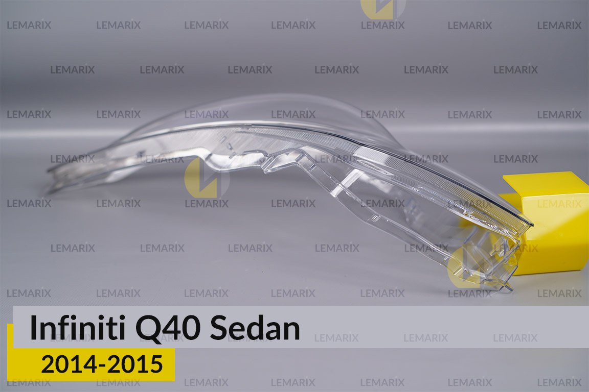 Скло фари Infiniti Q40 Sedan (2014-2015) ліве