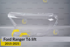 Скло фари Ford Ranger T6 (2015-2021) рест ліве