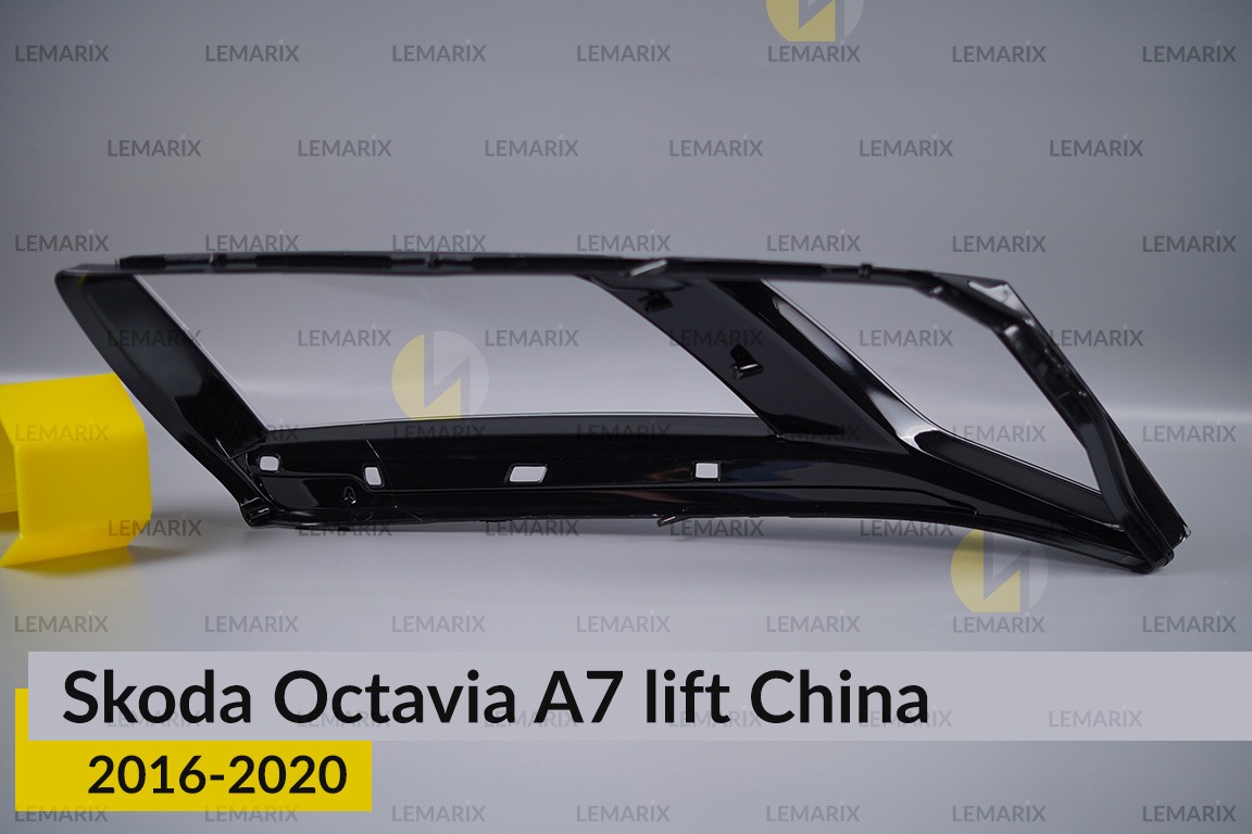 Скло фари Skoda Octavia A7 China (2016-2020) рест ліве