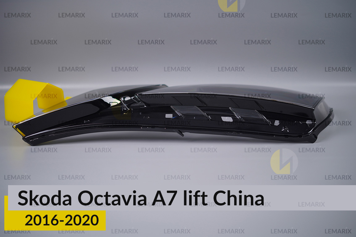 Скло фари Skoda Octavia A7 China (2016-2020) рест ліве