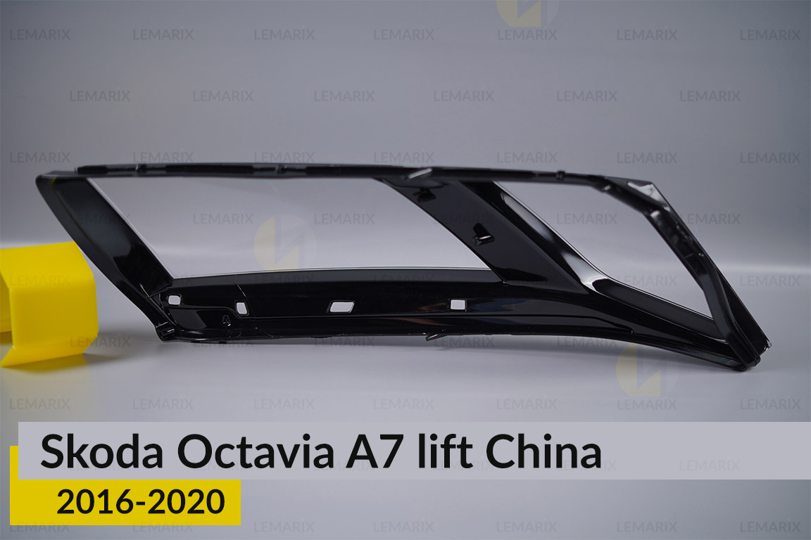 Скло фари Skoda Octavia A7 China (2016-2020) рест ліве