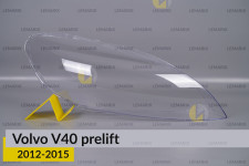 Скло фари Volvo V40 (2012-2015) дорест праве