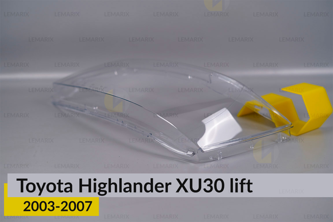 Скло фари Toyota Highlander XU30 (2003-2007) рест ліве