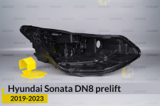 Корпус фари Hyundai Sonata DN8 (2019-2023) дорест правий