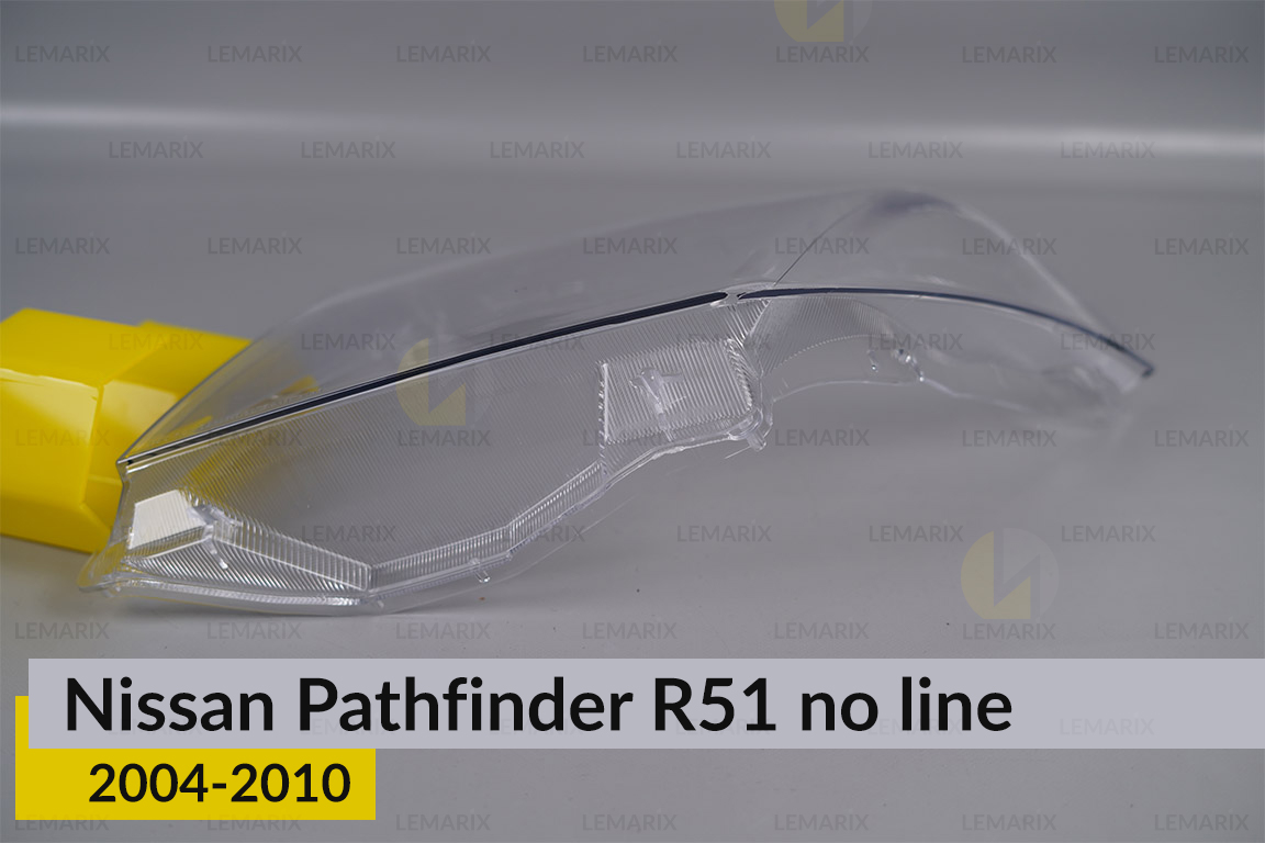 Скло фари Nissan Pathfinder R51 (2004-2010) без полоски ліве