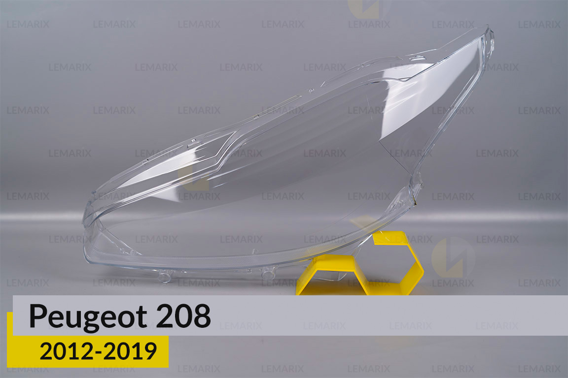Скло фари Peugeot 208 (2012-2019) ліве