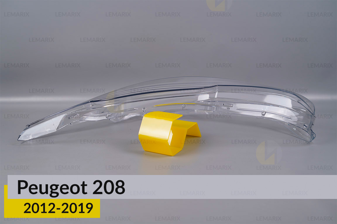 Скло фари Peugeot 208 (2012-2019) ліве