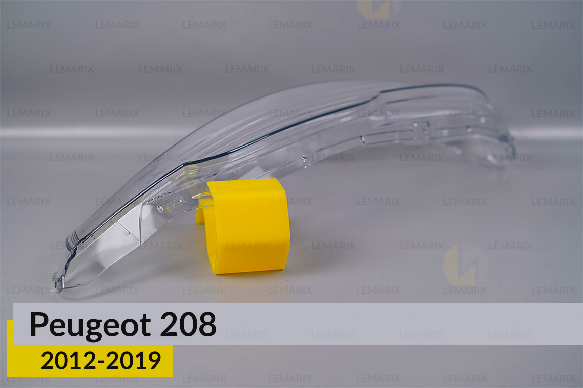 Скло фари Peugeot 208 (2012-2019) ліве