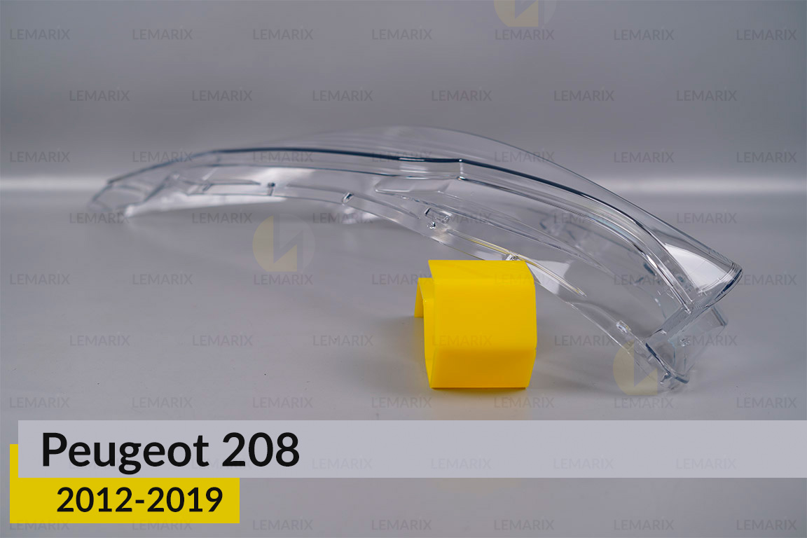 Скло фари Peugeot 208 (2012-2019) ліве