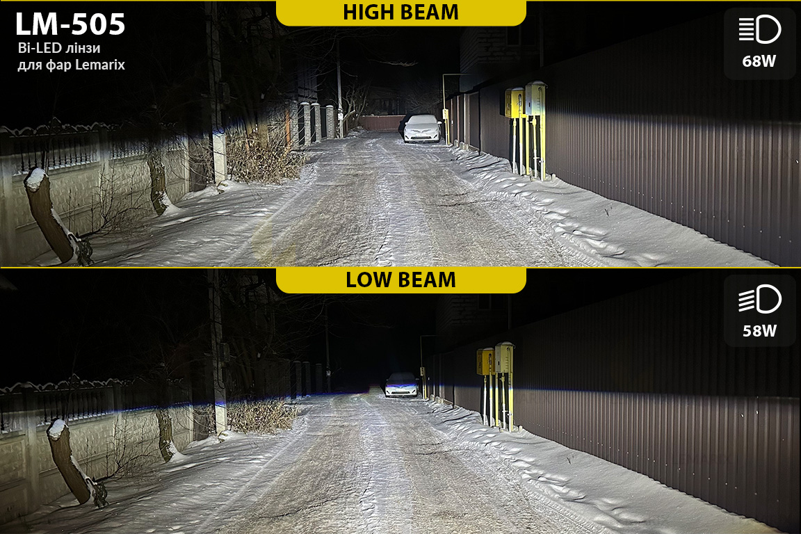 Автомобільні BI-LED лінзи в фари Lemarix 505