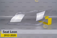 Скло фари Seat Leon (2012-2020) ліве