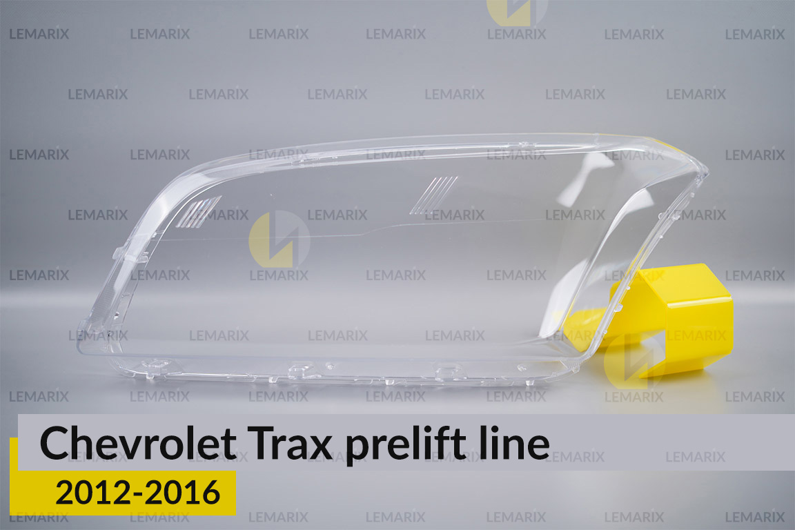 Скло фари Chevrolet Trax (2012-2016) полоски дорест ліве