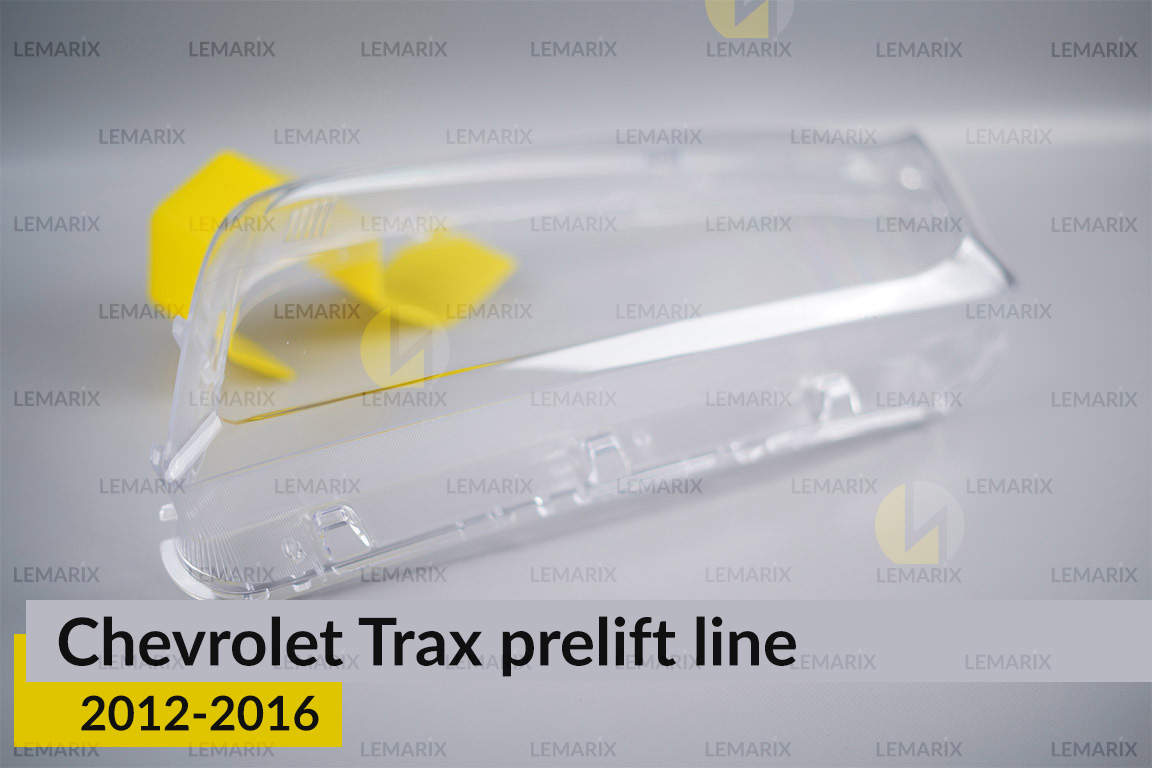 Скло фари Chevrolet Trax (2012-2016) полоски дорест ліве