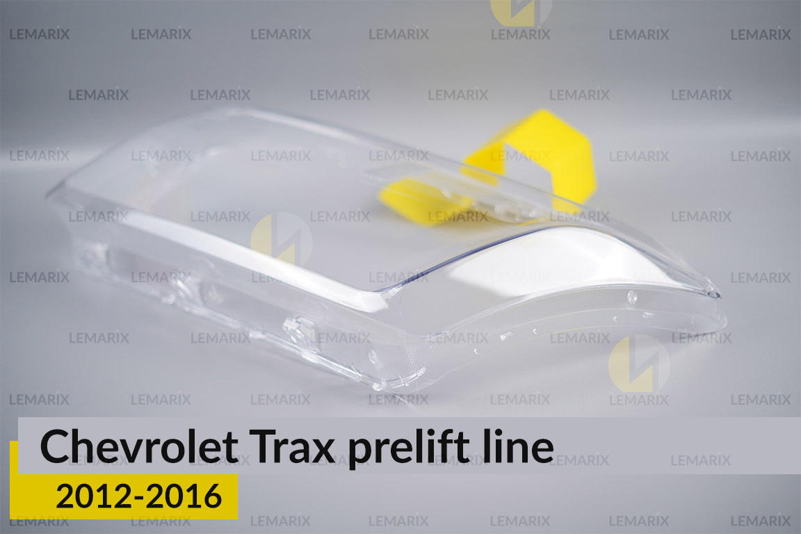 Скло фари Chevrolet Trax (2012-2016) полоски дорест ліве
