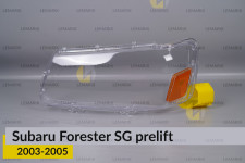 Скло фари Subaru Forester SG (2003-2005) дорест ліве