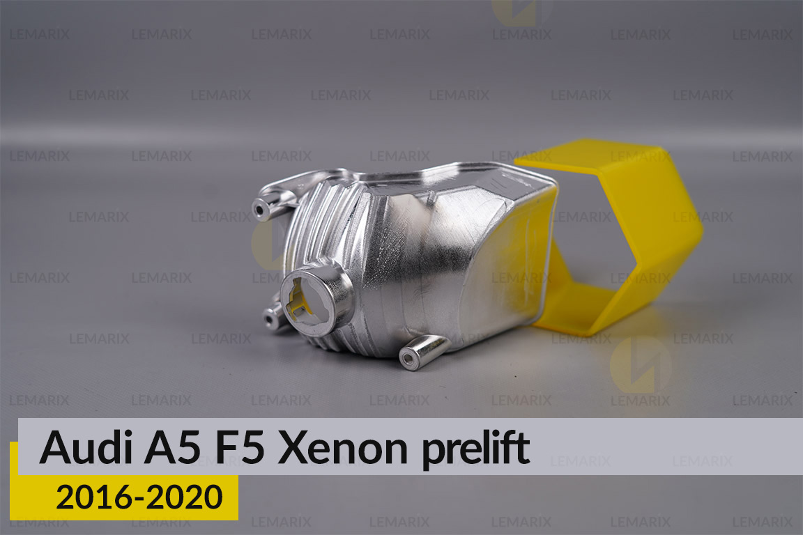 Хромована маска світлорозсіювача Audi A5 F5 Xenon (2016-2020) дорест ліва