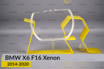 Кільце світловод фари BMW X6 F16 Xenon (2014-2020) велике зовнішнє angel eyes ліве