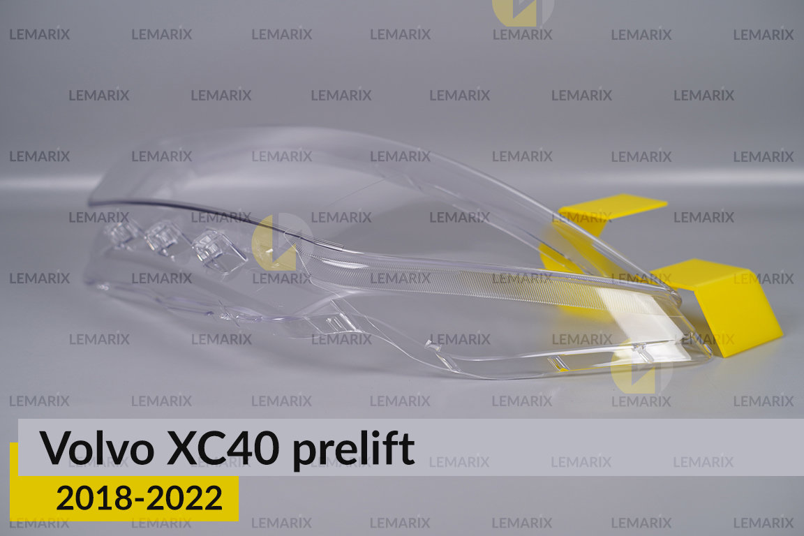 Скло фари Volvo XC40 (2018-2022) дорест ліве