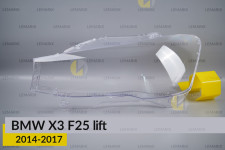 Скло фари BMW X3 F25 (2014-2017) рест ліве