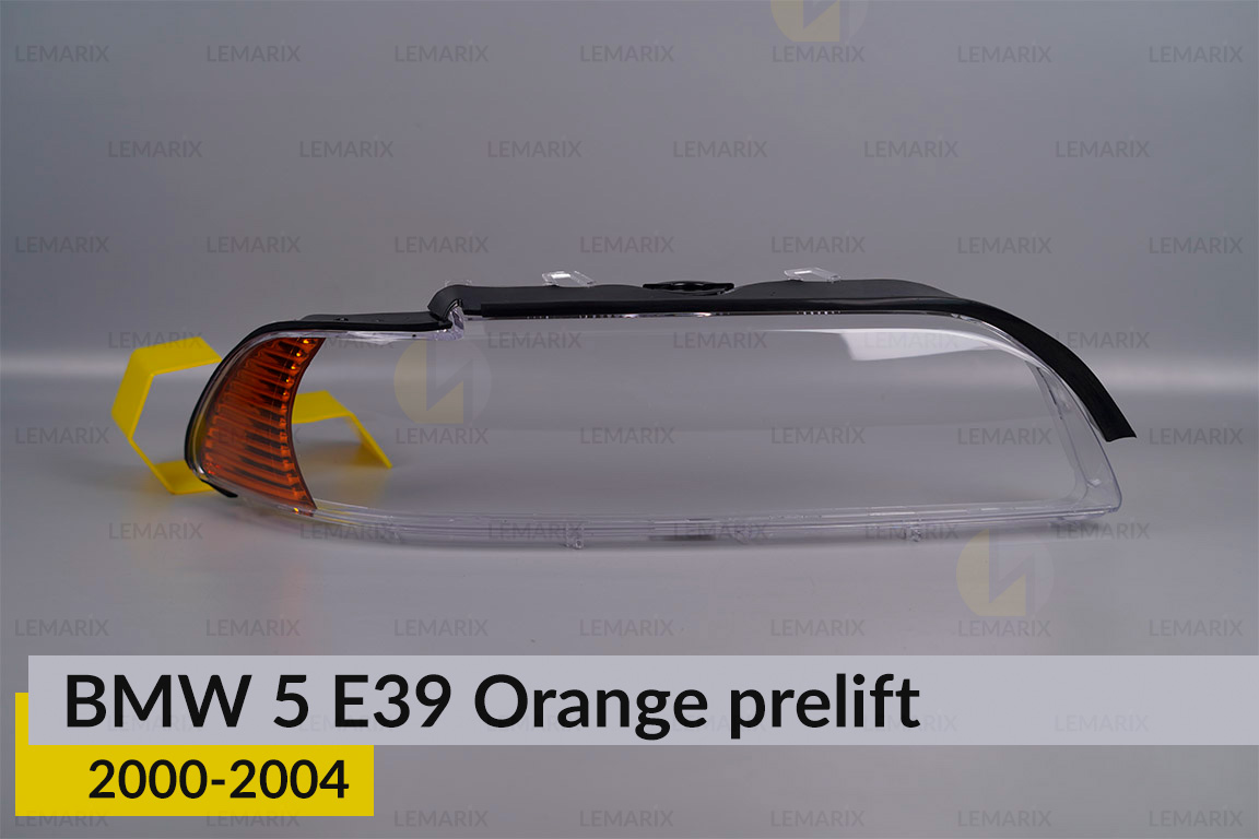 Скло фари BMW 5 E39 Orange (2000-2004) рест праве