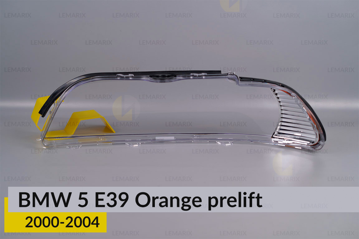 Скло фари BMW 5 E39 Orange (2000-2004) рест праве